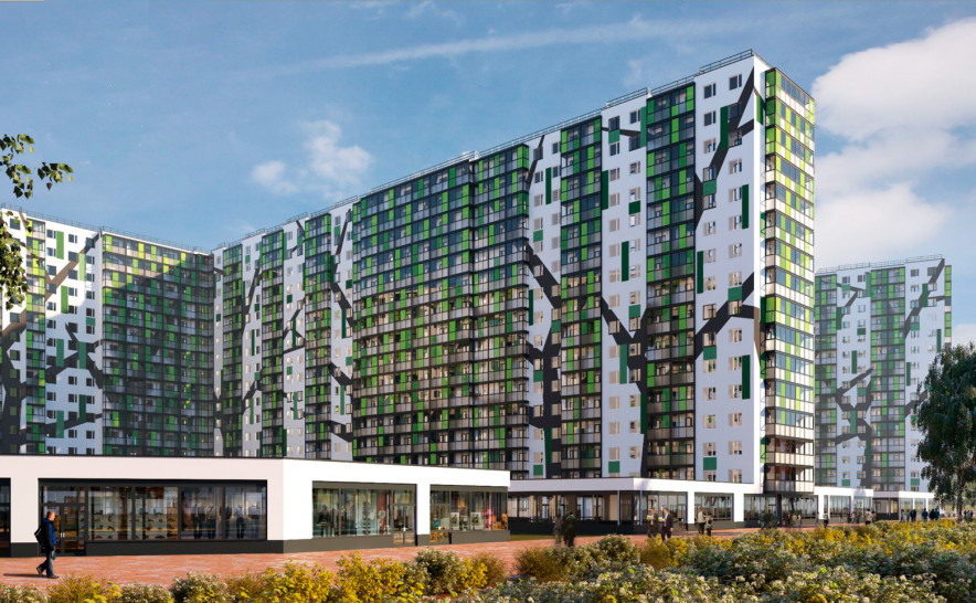 Однокомнатная квартира 40.5 м²